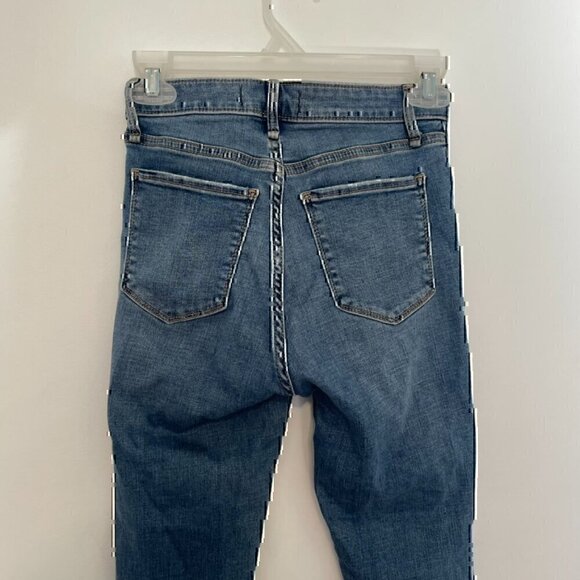 ABERCROMBIE FITCH A&F Super Skinny Ankle High Rise Jeans Ripped 24S 00S 00 SHORT - Picture 10 of 11